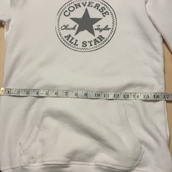 BRAND NEW Soft White Converse Hoodie - Picture 11 of 11